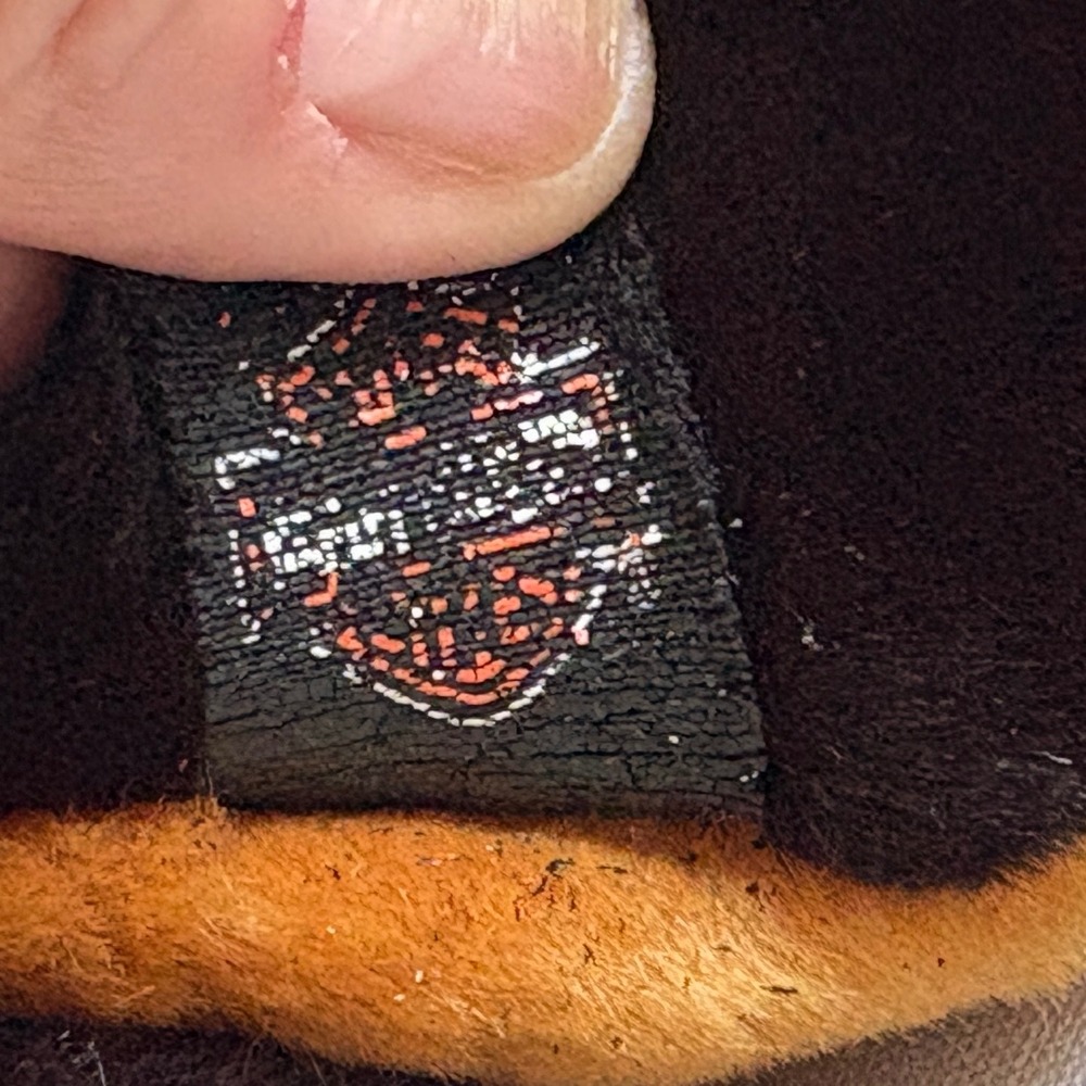 Harley-Davidson Rottweiler Plush Dog Orange Bandana 2003 Collectible 14 Inch - Picture 4 of 13